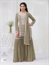 Sajda Hit By Nsf Faux Georgette With Embroidery Work And Sequence Work Top With Bottom Dupatta Online Wholesale